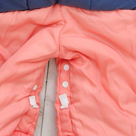 Roxy Toddler Snowsuit Paradise Jumpsuit Grow Technology Fur Collar Blue Pink 2T - Picture 11 of 16